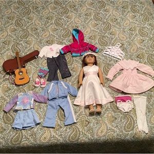 American Girl Doll, Plus Lot of Discontinued Clothes